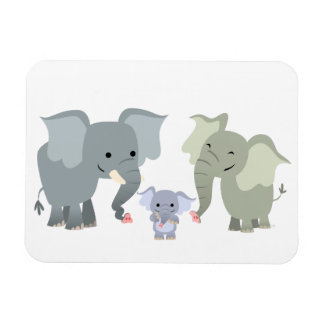 Niedlicher Cartoon Elephant Familienmagnet Magnet