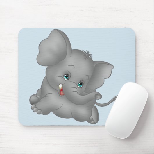 Niedlicher Cartoon Elephant Mousepad (Mit Mouse)