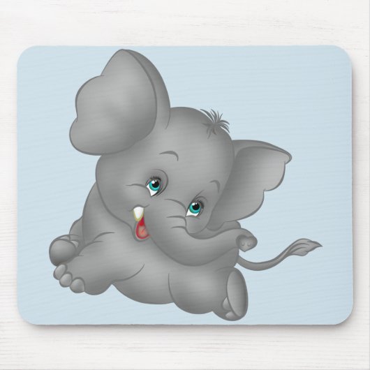 Niedlicher Cartoon Elephant Mousepad (Vorne)