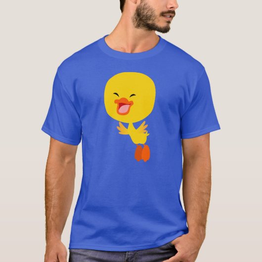 Niedlicher Cartoon Entlein T - Shirt (Vorderseite)