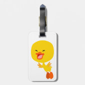 Niedlicher Cartoon Entnehmen Gepäckmarke Gepäckanhänger (Rückseite vertikal)