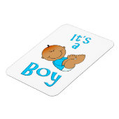 Niedlicher Cartoon Es ist ein Boy Text in Bright B Magnet (Linke Seite)