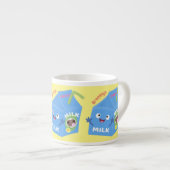 Niedlicher Cartoon Espressotasse (Vorderseite Rechts)