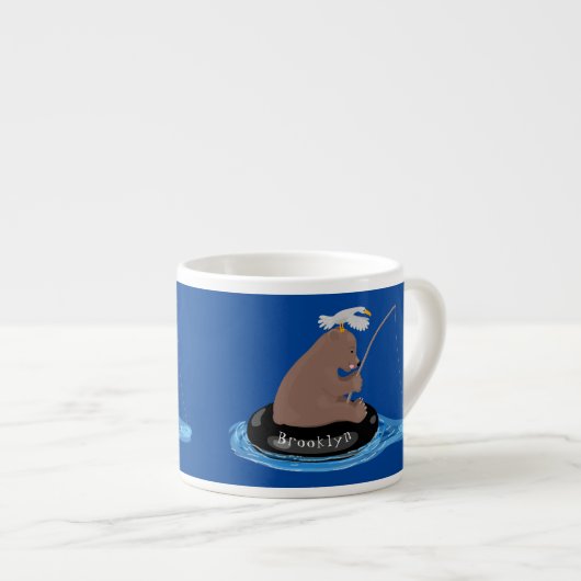 Niedlicher Cartoon Espressotasse (Vorderseite Rechts)