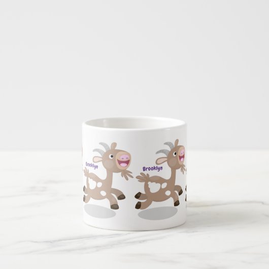 Niedlicher Cartoon Espressotasse (Vorderseite)