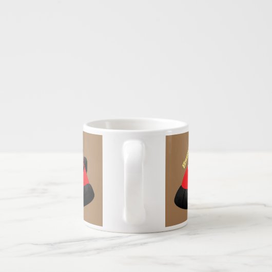 Niedlicher Cartoon Espressotasse (Rückseite)