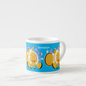 Niedlicher Cartoon Espressotasse (Vorderseite Rechts)