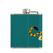 Niedlicher Cartoon Facetischer Leopard-Hip-Flasche Flachmann (Rückseite)