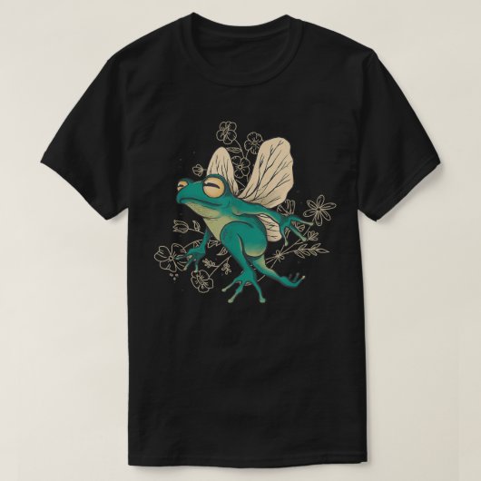 Niedlicher Cartoon Fairy Frosch mit WingsKernest T-Shirt (Design vorne)