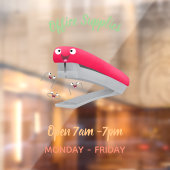 Niedlicher Cartoon Fensteraufkleber (Blatt 2)