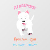 Niedlicher Cartoon Fensteraufkleber (Blatt)