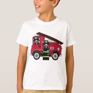Niedlicher Cartoon-Feuerwehrmann T-Shirt