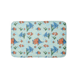 Niedlicher Cartoon Fisch Badematte