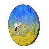 Niedlicher Cartoon Fisch Dartscheibe (Vorderseite rechts)