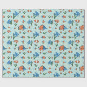 Niedlicher Cartoon Fisch Geschenkpapier (Flach)