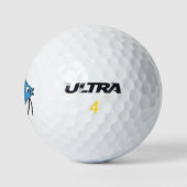 Niedlicher Cartoon Fisch Golfball (Logo)