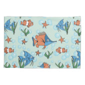 Niedlicher Cartoon Fisch Kissenbezug (Rückseite-Links)