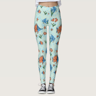 Niedlicher Cartoon Fisch Leggings