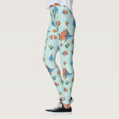 Niedlicher Cartoon Fisch Leggings (Links)