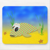 Niedlicher Cartoon Fisch Mousepad (Vorne)