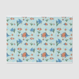 Niedlicher Cartoon Fisch Seidenpapier