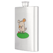 Niedlicher Cartoon Flachmann (Links)