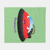 Niedlicher Cartoon Fleecedecke (Vorderseite (Horizontal))