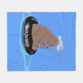 Niedlicher Cartoon Fleecedecke (Vorderseite (Horizontal))