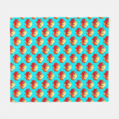 Niedlicher Cartoon Fleecedecke (Vorderseite (Horizontal))