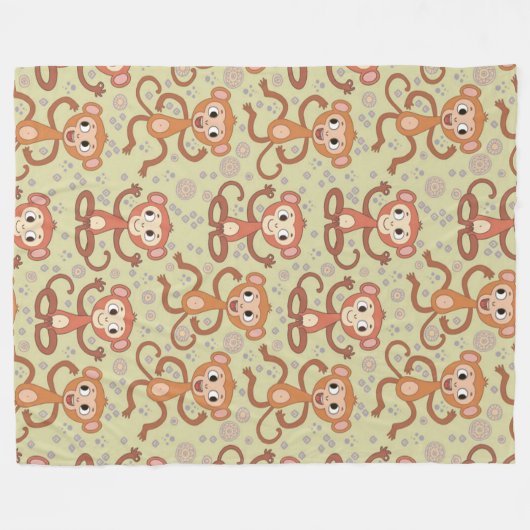 Niedlicher Cartoon Fleecedecke (Vorderseite (Horizontal))