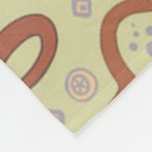 Niedlicher Cartoon Fleecedecke (Ecke)