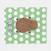 Niedlicher Cartoon Fleecedecke (Vorderseite (Horizontal))