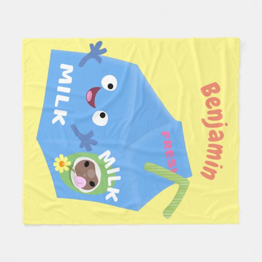 Niedlicher Cartoon Fleecedecke (Vorderseite (Horizontal))