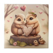 Niedlicher Cartoon Fliese (Vorderseite)