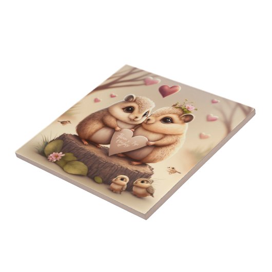 Niedlicher Cartoon Fliese (Seite)