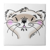 Niedlicher Cartoon Fliese (Vorderseite)