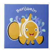 Niedlicher Cartoon Fliese (Vorderseite)