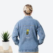 Niedlicher Cartoon "Flying Happy Bumblebee" Jeansjacke