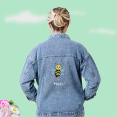 Niedlicher Cartoon "Flying Happy Bumblebee" Jeansjacke