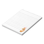 Niedlicher Cartoon Fox Animal Linse Notizblock (Rotiert)