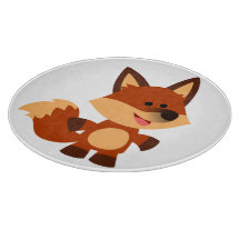 Niedlicher Cartoon Fox Cutting Board