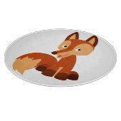 Niedlicher Cartoon Fox Cutting Board Schneidebrett (Ecke)