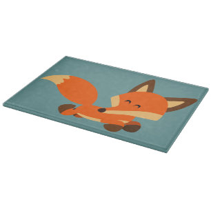 Niedlicher Cartoon Fox Cutting Board Schneidebrett