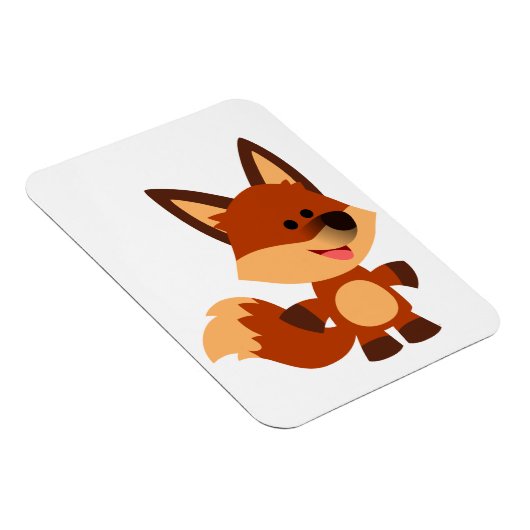 Niedlicher Cartoon Fox Flexible Magnet (Rechte Seite)