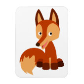 Niedlicher Cartoon Fox Flexible Magnet (Vertikal)