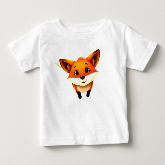 Niedlicher Cartoon Fox Kids T - Shirt (Vorderseite)