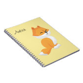 Niedlicher Cartoon Fox Notizblock (Rechte Seite)