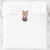Niedlicher Cartoon Fox Sticker - Wildtiere (Tasche)