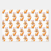 Niedlicher Cartoon Fox Tier Geschenkpapier Set (Vorderseite 2)