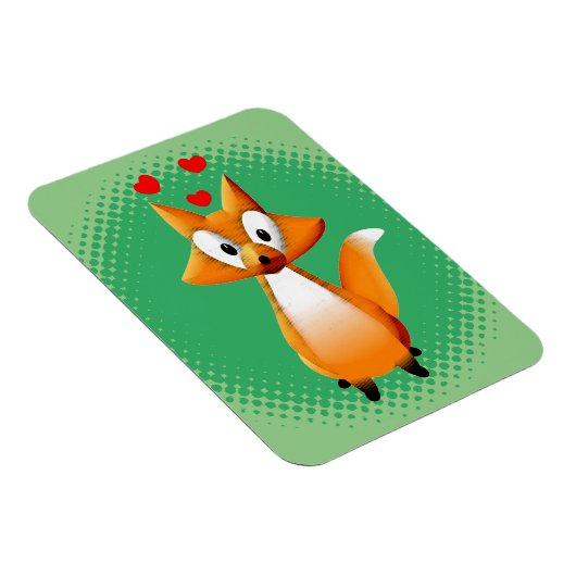 Niedlicher Cartoon Fox Tier Magnet (Rechte Seite)